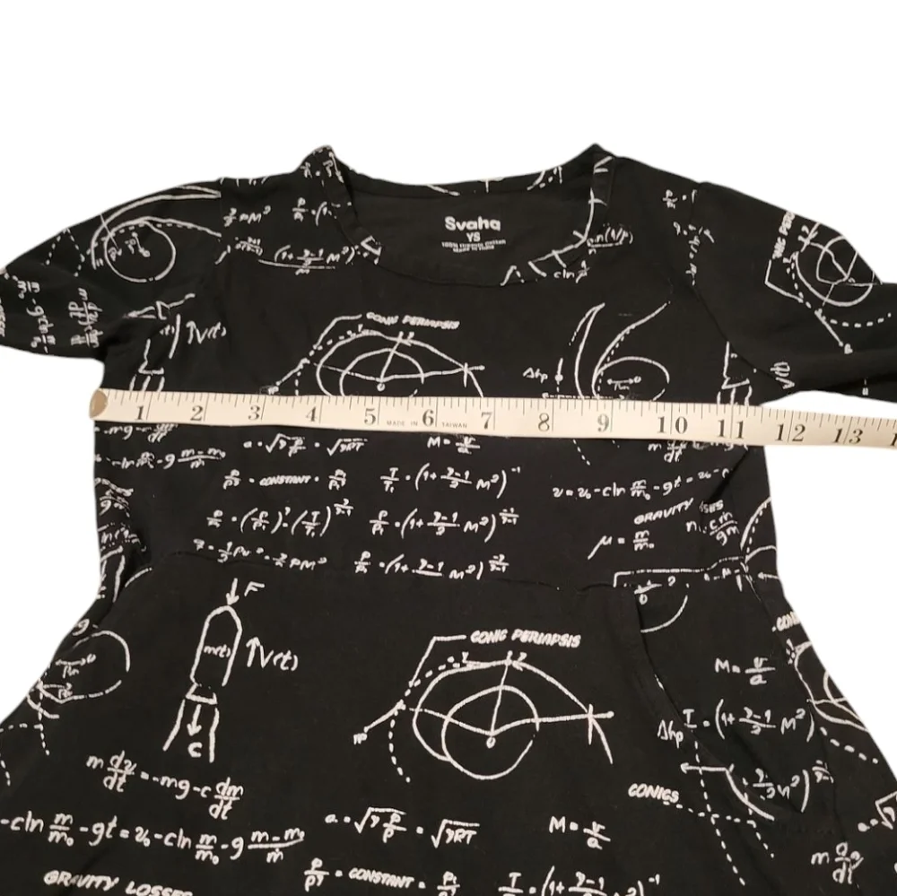 Svaha Girls Steam Steam Math Rocket Science Flare Dress W/ Pockets Size‎ YS